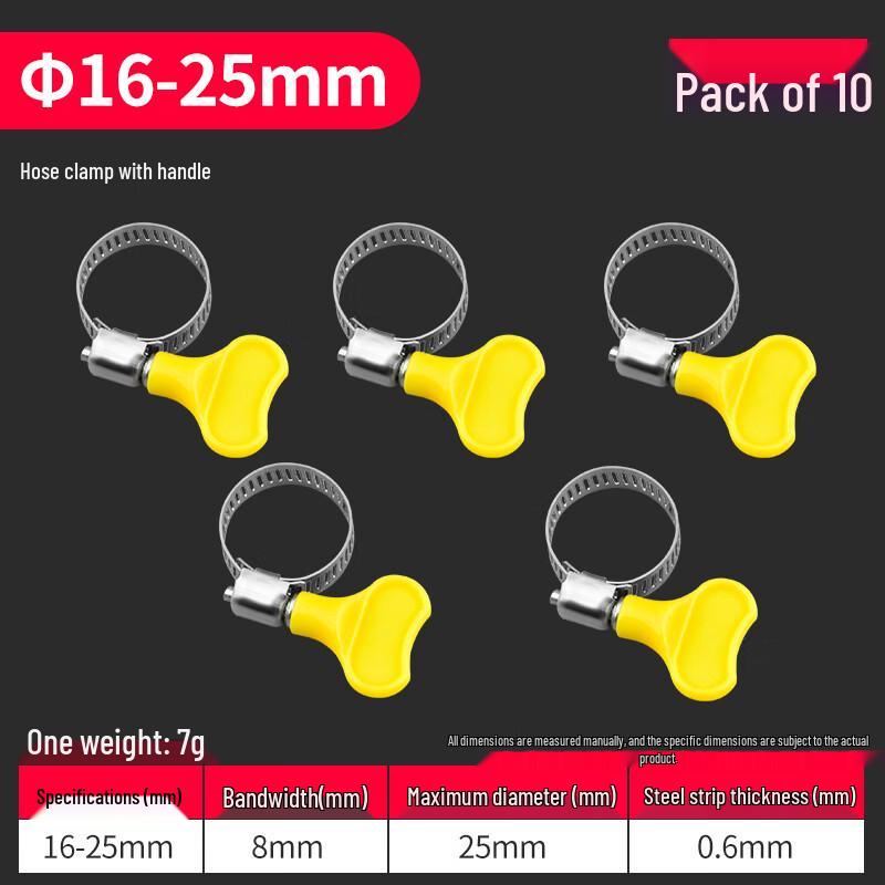 

Stainless Steel Hose Clamp with Plastic Handle