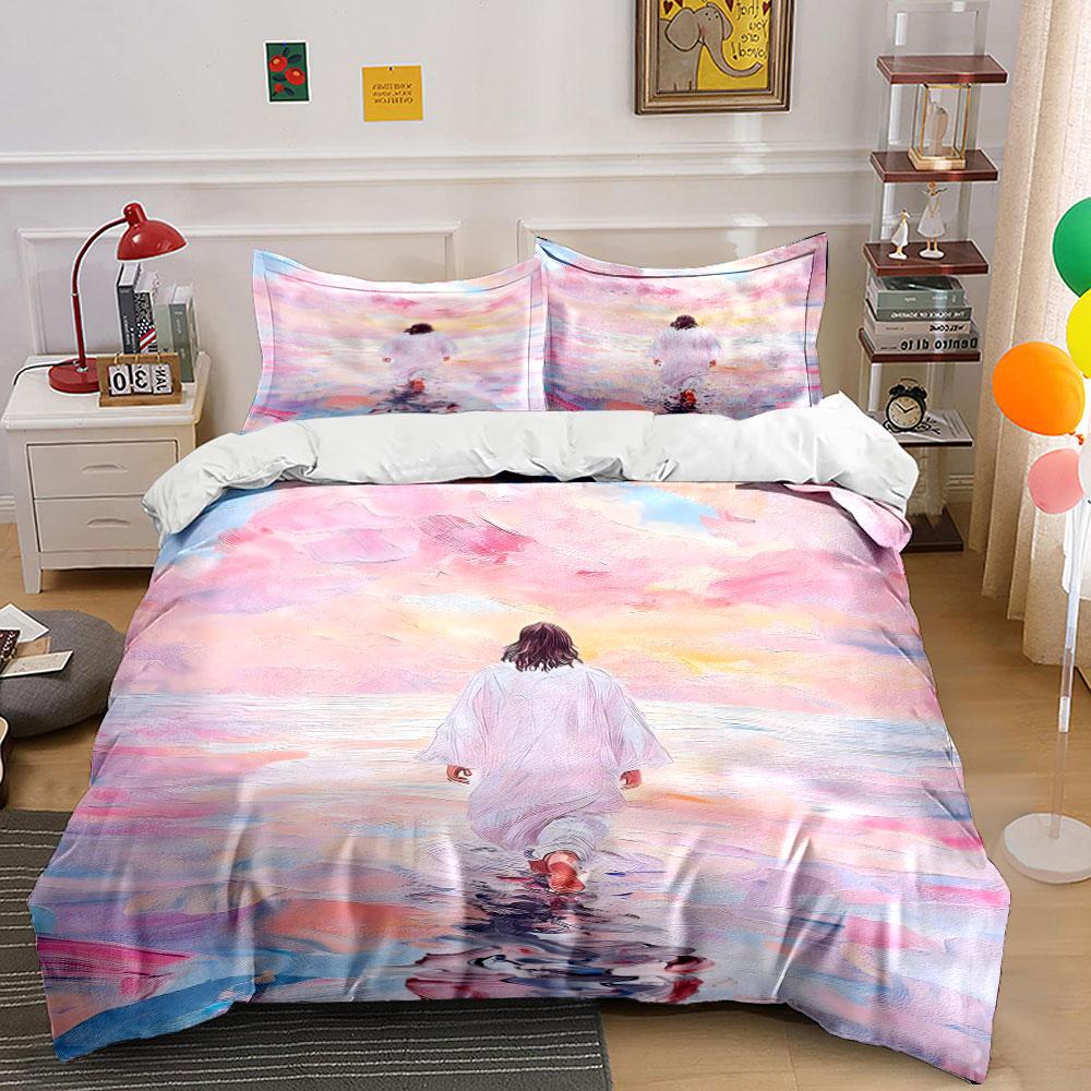Person Walking On Water. Bedding Sets Duvet Cover Sets Duvet Covers Pillowcases(1 * Duvet Cover 2 * Pillowcases Without Duvet Insert)