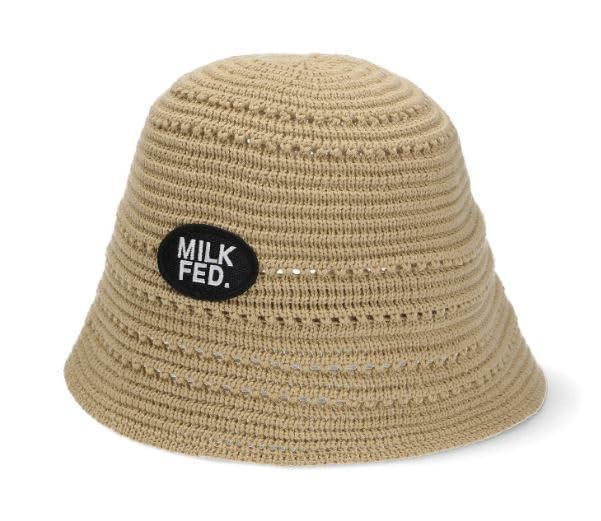 

Hat LOGO PATCH KNIT HAT BEIGE [Milkfed] Women s бежевий