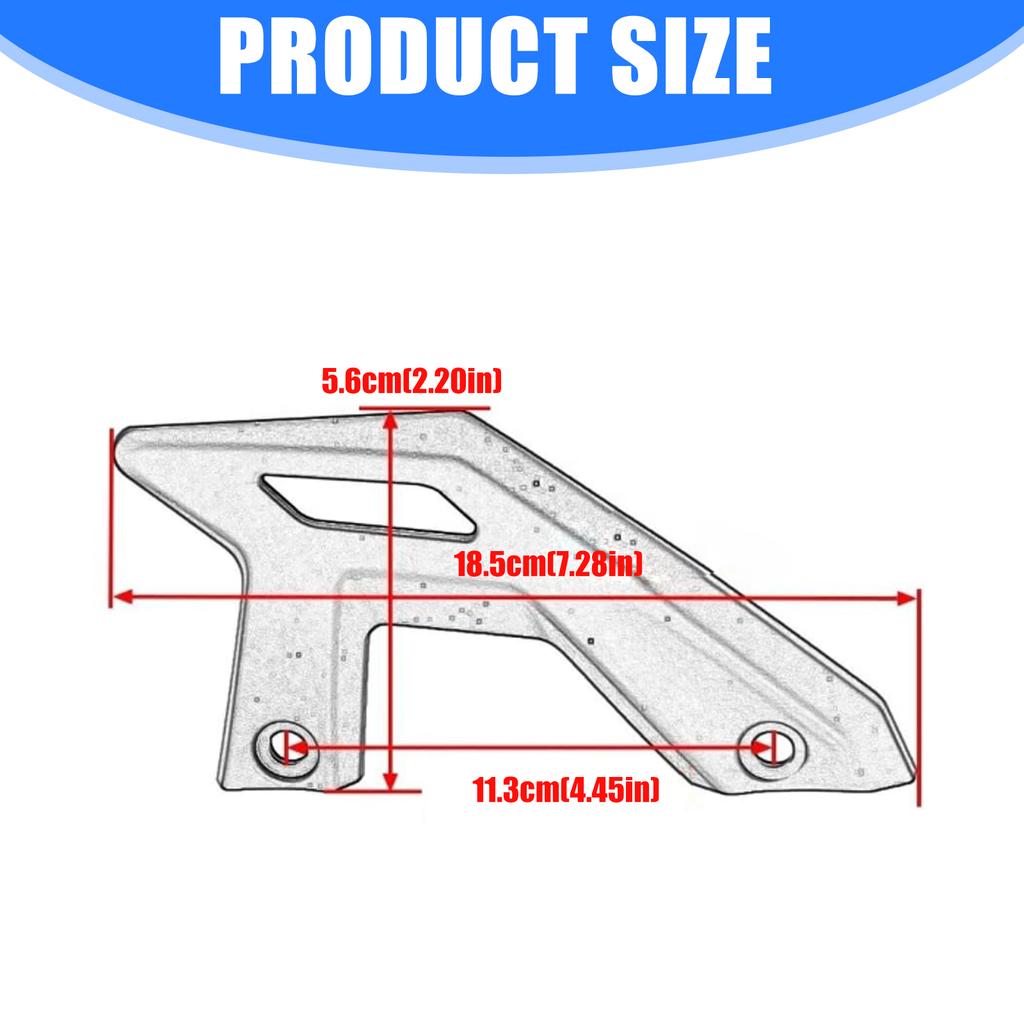 Quiet Ride Electric Motorcycle Chain Cover Reduces Noise Electronic Dirt Bike Sprocket Chain Guard Plastic