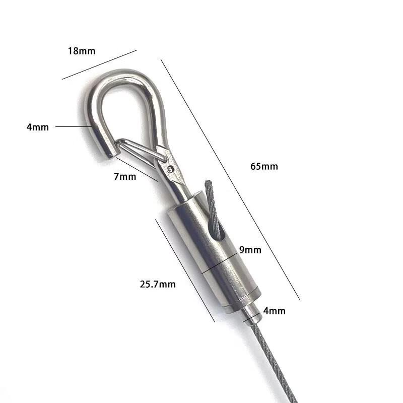 Jundingying Outdoor Adjustable Steel Wire Rope with Safety Hooks
