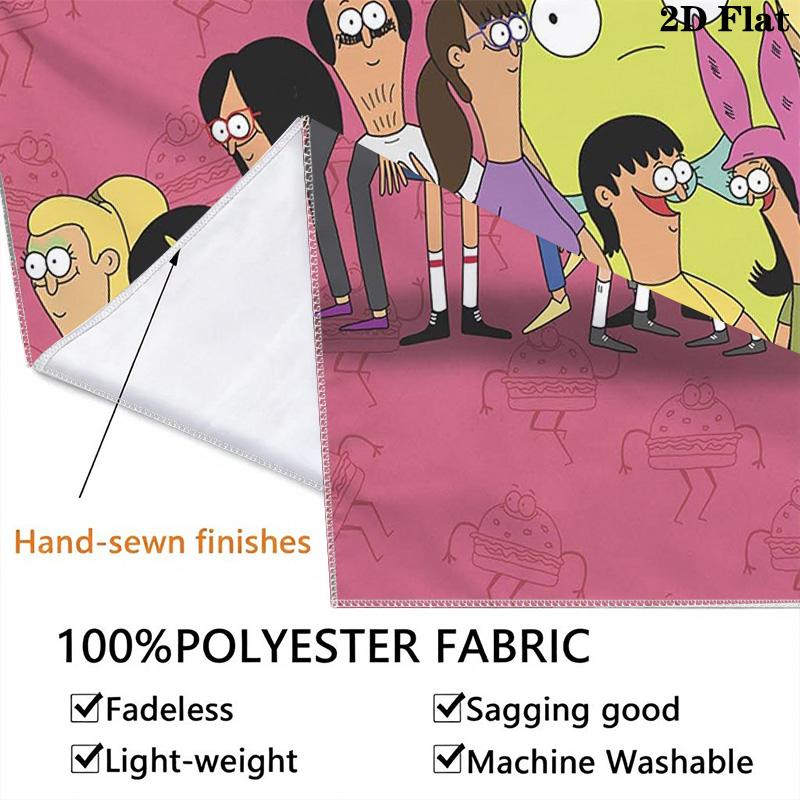 Bob's Burgers Pattern Home Decor Tapestry, Wall Hanging, Decorative RV Wall Cloth.MGT0918365