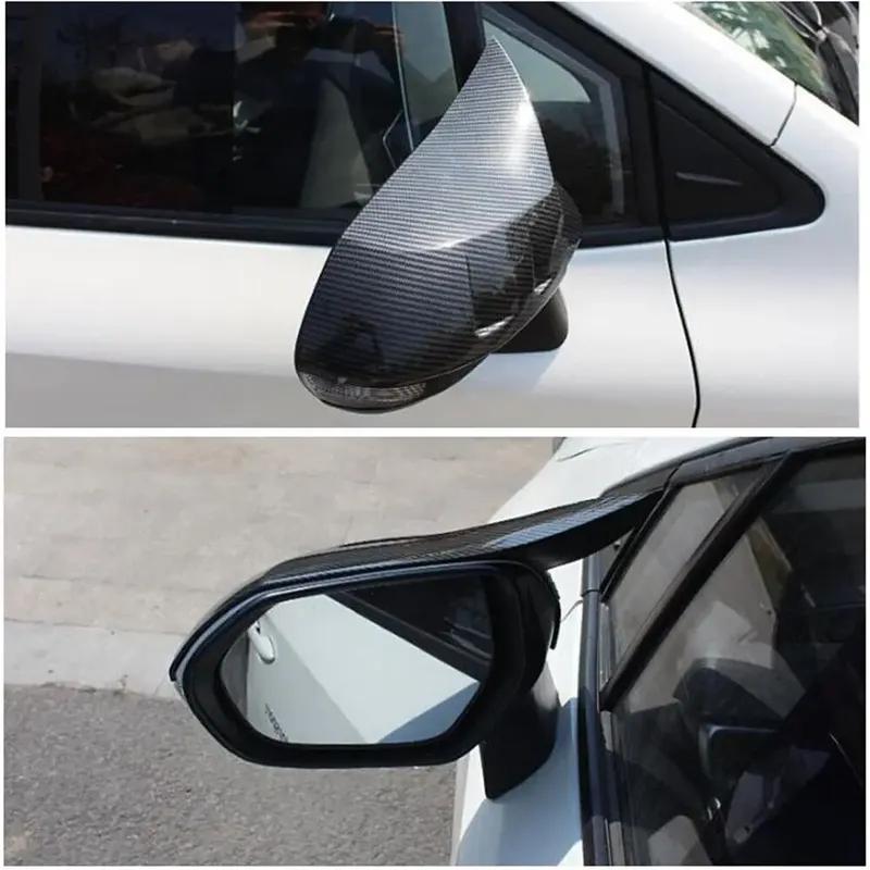 For Toyota Corolla - Car Rearview Side Mirror Cover Horn Wing Cap Exterior Door Rear View Case Trim Shell Housing Add on