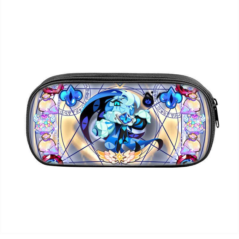 Shadow Milk Cookie Pen Case For Students Nylon Storage Organizer With Durable Material