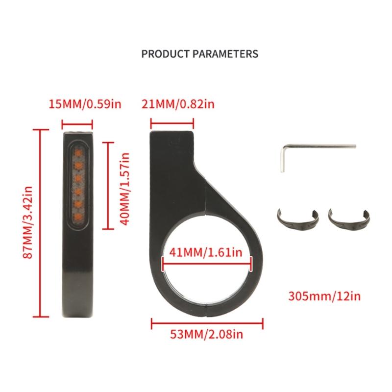 Sequential Flowing Indicator Motorcycle LED Running Turn Signal Light Waterproof