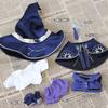 20Cm Doll Clothes Plush Fat Body Cape With Hat - Magic Robe Cloak For Cosplay Or Costume Perfect Gift For Dress-Up Game