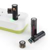 MultiDevice Compatible Rechargeable Lithium AA Battery With USB Port For Seamlessly Charging Environmental Benefits