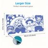 Chopper Excited Jump Cartoon Style Print  Cushion Non-slip Laptop Tablet Big Mousepad XXL Mat Mini PC Playmat With Lock Edge