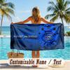 Custom Text Beach Towel, Soft Absorbent Swimming Multi-use TowelRangers FC