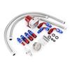 Universal Adjustable Car Fuel Pressure Regulator Kit W  Gauge 100PSI (Red+Silver)