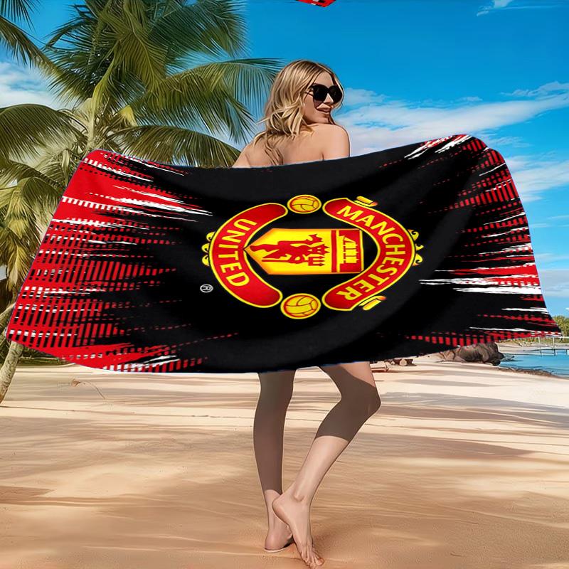 Manchester United Stadion Strandlaken, Sneldrogend, Makkelijk te Onderhouden, Geschikt voor Zowel Fitness als Strandvakanties, Sport Essentieel