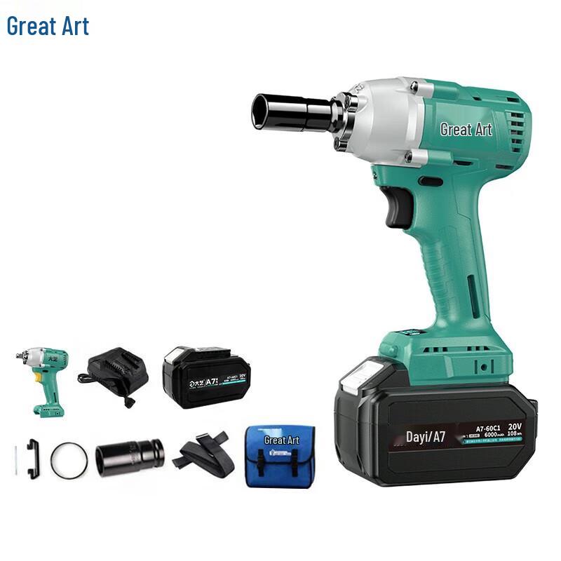 

Dayi 380N·m Brushless Cordless Impact Wrench CN plug (adapter included)
