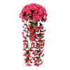 Artificial Hanging Violets Faux Violets with Flowers for Home Wall Vines Realistic Fake Window Box