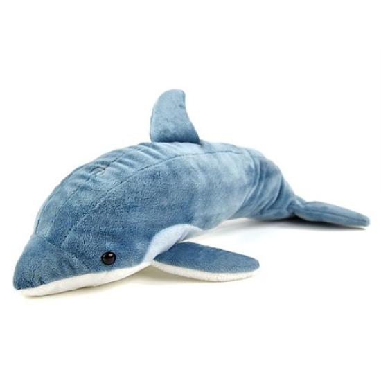 Calorata Bottlenose Dolphin Plush Toy x 16 x 36cm Soft to the Realistic Dolphin Animal Toy Doll Gift Present Birthday Christmas Present (18.5 / Touch)