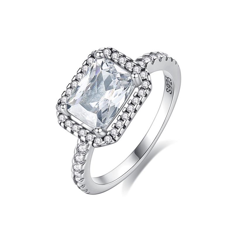 Original 925 Sterling Kupfer Ring Liebesherz Gabelmond Mond Sonne Ringe Kristall Roségold Für Frauen Hochzeitsgeschenk Luxus Zirkon