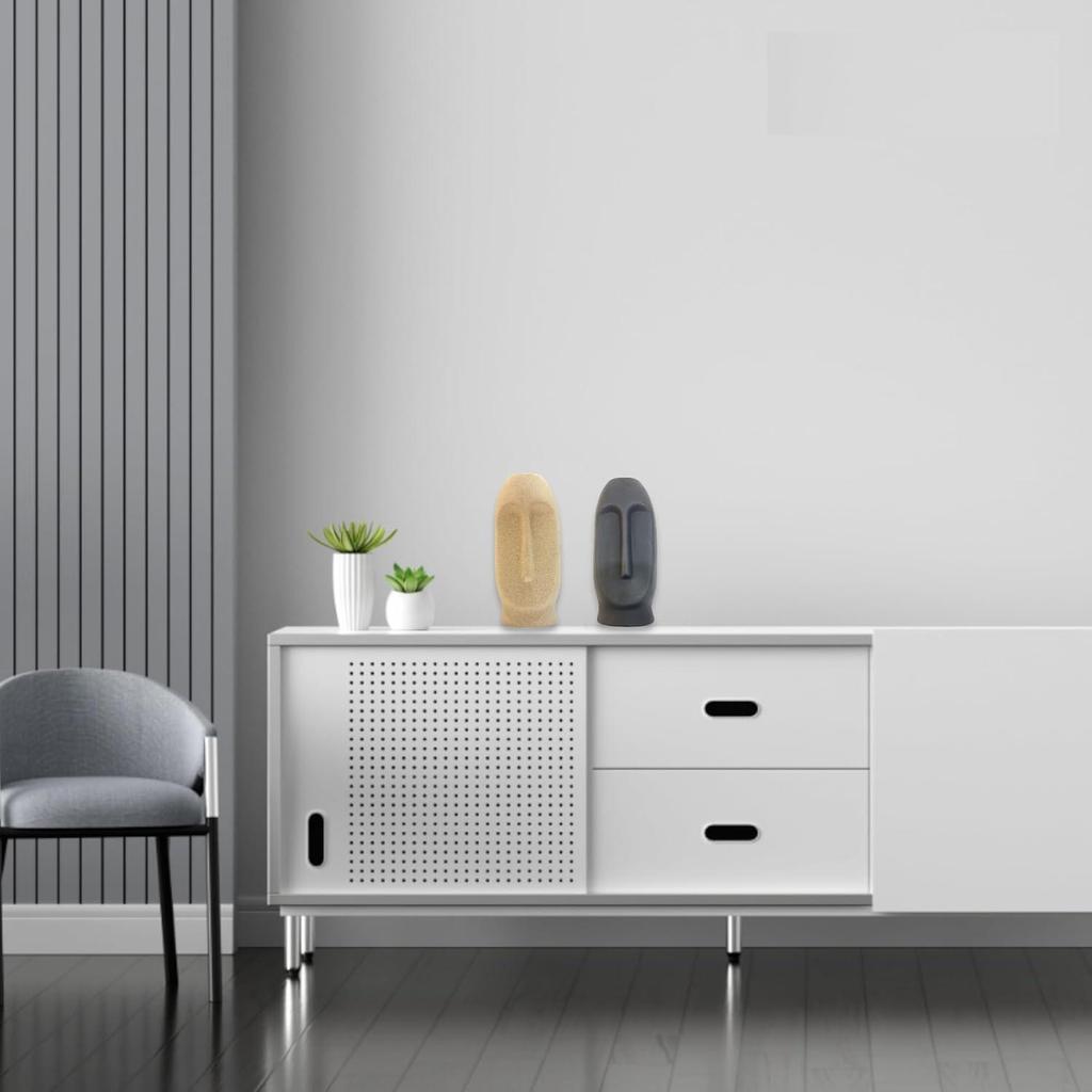 Moderní dekorativní keramická váza na obličej pro domácí dekoraci | Stolní dekorace | Kuchyň | Kancelář nebo obývací pokojKeramická váza na květiny