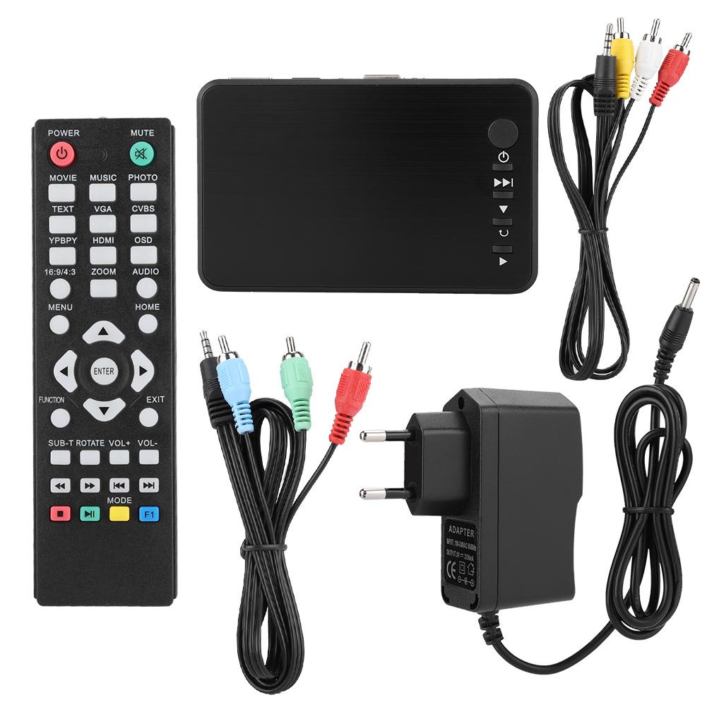 

1080P 4K Mini HDMI Media или Видео Рекламный Плеер Жесткий Диск Плеер EU Plug чёрный