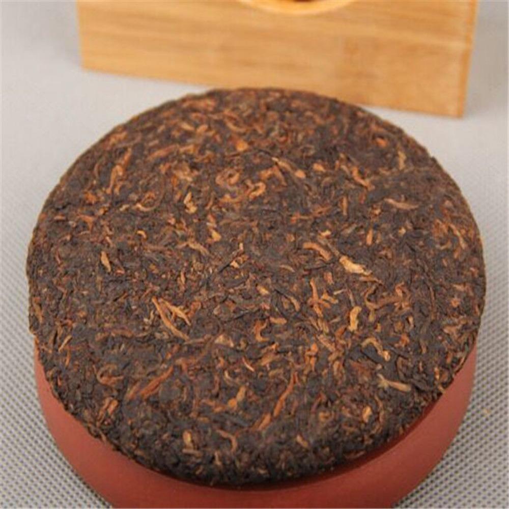 100g Organic Mature Tea Yunnan Pu'er Tea Cake Golden Bud Black Tea Healthy Drink