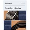 Men's pin buckle leather belt - casual top grain cowhide wide belt for men - simple and stylish waistband for young and middle-aged men