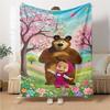 Springtime Adventure Woods Blanket Soft Throw Blanket For Home Bedroom Bed Sofa Travel Office Solid Christmas Blanket