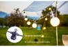 G50 Outdoor Waterproof Solar Globe String Lights for Camping, Courtyard, Awning, Tent & Decorative Atmosphere.