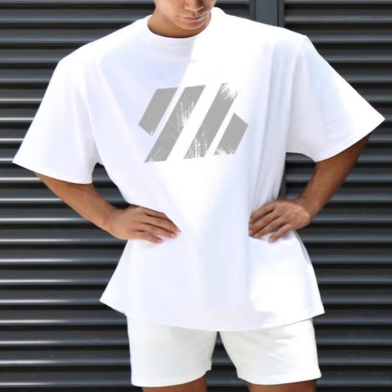 Plus Size Cotton Unisexs Running Loose Summer Round Neck Lightweight Fitness Top Cotton Training Tshirt Casual Short Sleeved Top
