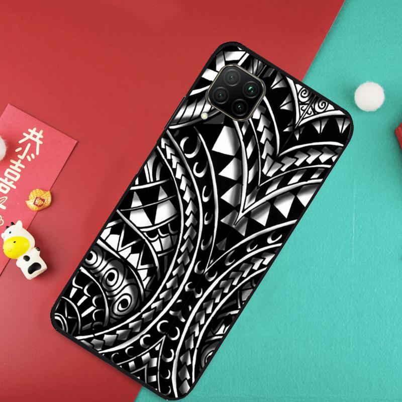 Maori Samoan Polynesian Tribal For Huawei Nova 12S 9 10 SE 7i 8i 11i 12i Y60 Y61 Y70 Y72 Y73 Y90 Y91 P20 P30 P40 Lite Case