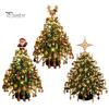 Christmas Tabletop Display Kit DIY Beaded Tree Kit, Faux Crystal Holiday Craft Set Festive Desk Ornament Making for Adults Beginners, Handmade