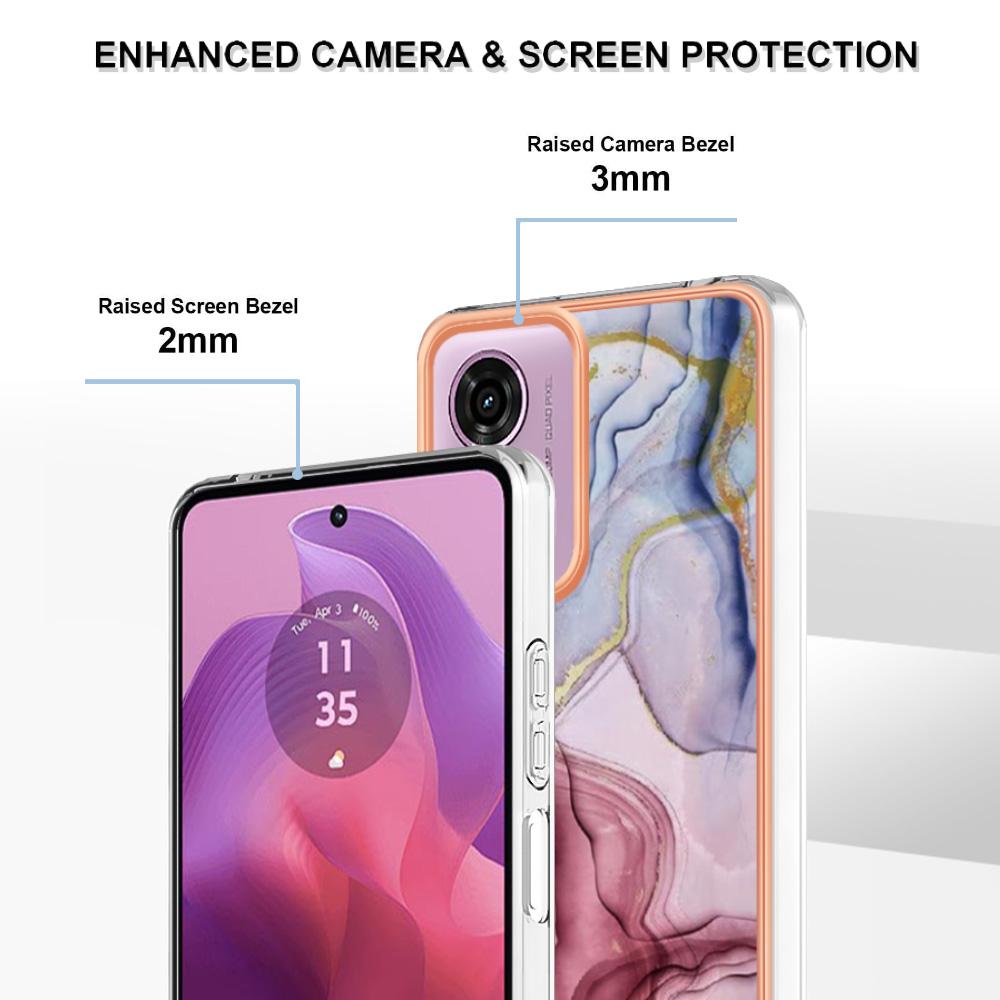 YB IMD Series-16 Style-E For Motorola Moto E14 4G/G04 4G/G04s 4G/G24 4G Case TPU Phone Cover Dual IMD Shell