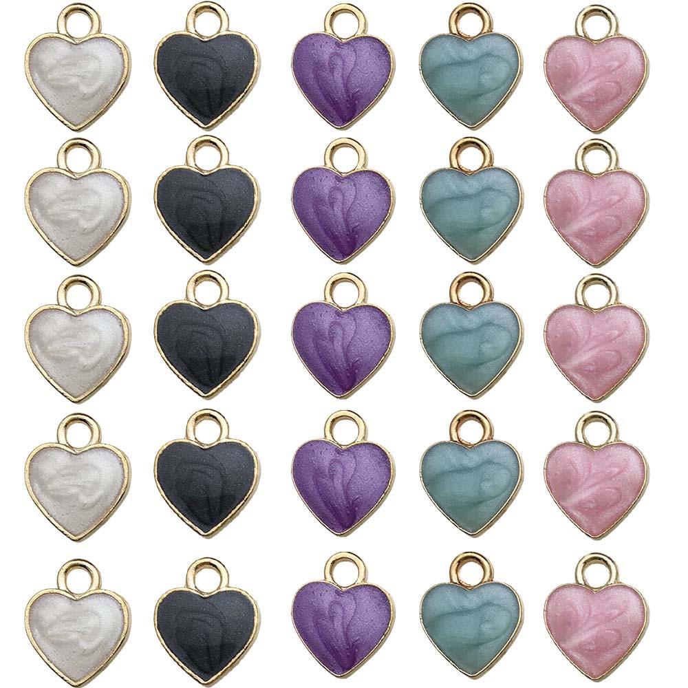 

Подвеска из белого сплава в форме сердца для создания ювелирных украшений своими руками