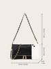 Lychee Pattern Underarm Chain Bag - Women's High-End Fashion 2025, Small Square Crossbody/Shoulder Bag