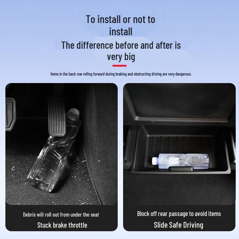 Tesla Model Y Under-Seat Storage Box and Organizer - Car Interior Accessory