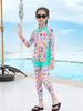 Girls' Two-Piece Long Sleeve & Pants Sun Protection Quick-Dry Swimsuit for Children & Babies - Beach & Surf Wear