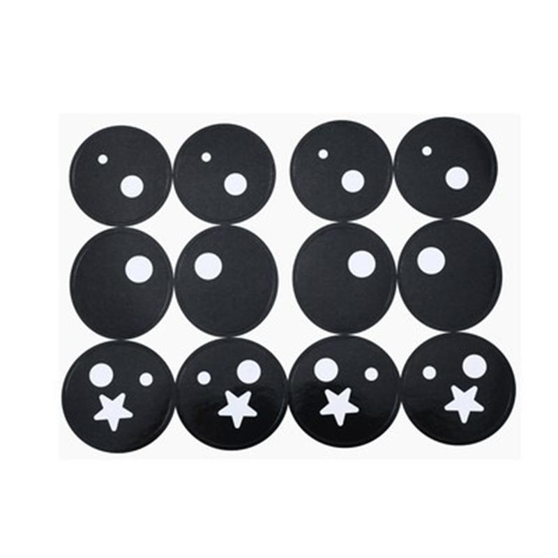 5/10pcs Balloon Wave Ball Cartoon Shape Sticker Handmade Creative DIY Decoration Super Cute Animal Eye Expression Self Adhesive