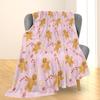 Christmas Golden Retriever Dog Blanket, Soft Lightweight Flannel Cute Holiday Puppy Throw Blanket for Couch, Bed, Travel & Home