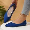 Scarpe Basse da Donna a Punta Mocassini Slip-On in Pelle Scamosciata Scarpe Piatte Comode Ballerine Morbide Scarpe Eleganti da Ufficio Disponibili in Taglie Forti