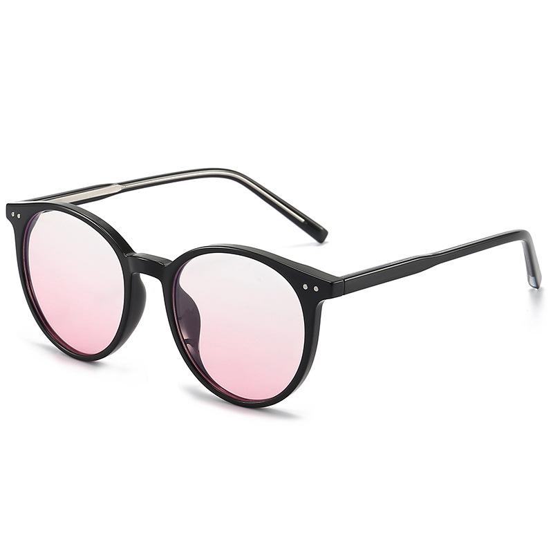 Trendy Unisex High-End Blush Sunglasses with Acetate Frame & UV Protection