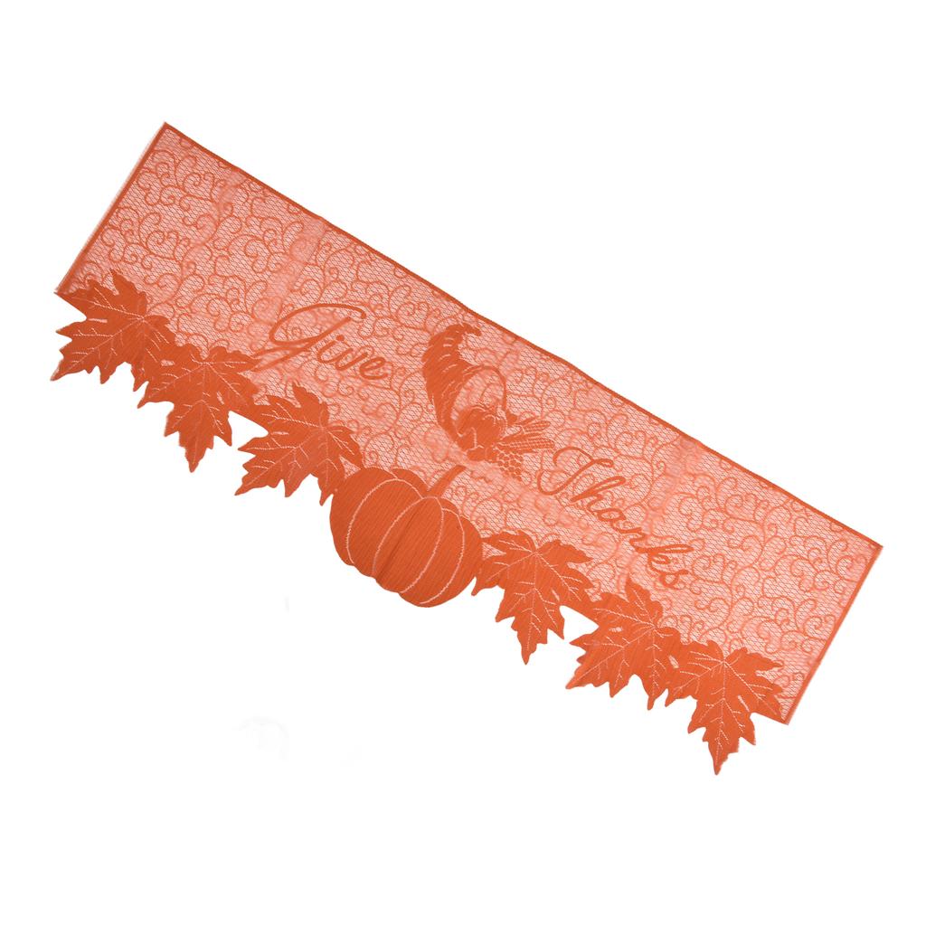 Erntedank Tischläufer Premium Polyester Glatte Oberfläche Weiche Textur Hohe Strapazierfähigkeit Erntedank Kamin Schal