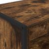 Tall Cabinet in Smoke Oak Finish 60 x 36 x 200 cm Engineered Wood