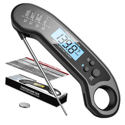 Digital Meat Thermometer, Instant Read Meat Thermometer for Grilling and Cooking, Waterproof Food Thermometer