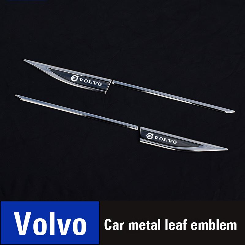 Volvo Metal Stickers 2Pcs Car Body Decoration Stickers For Volvo Xc60 Xc90 V40 V60 S60 V50 V90 S80 C40 XC40 V70 XC70 C30 Rdesign