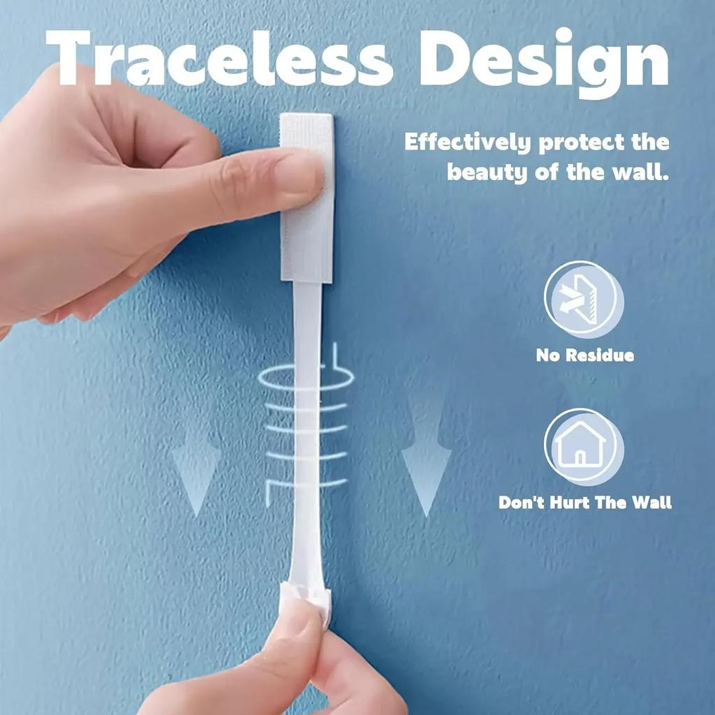 Punch-free Picture Hanging Strips Adhesive Tape Mounting Photo Frame Fixed Wall Hook&Loop Removable Home Decor Art DIY Stickers