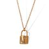 European and American Style Women's Chic All-Match Lock Necklace Temperament Personal Accessories Plated 18K Gold
