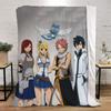 Fairy Tail Coral Warm Blankets for Cold Home and Decoration Winter Blanket Bed Microfiber Bedding Beach Towel Fluffy Plaid Throw
