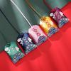 Dragon Boat Festival Sandalwood Embroidered Sachet: Cultural Omamori Coin Purse and Fortune Talisman Cloth Bag.