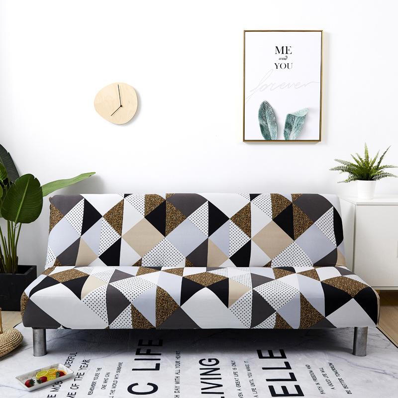 

Універсальний розкладний чохол для дивана-ліжка, простий чохол для дивана без рукавичок, універсальний антиковзаючий повний пакет декоративного чохла з еластичним принтом 120-150