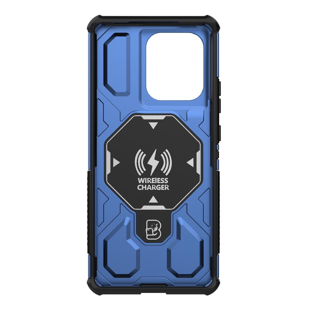 For Motorola Edge 50 Pro 5G Magnetic Case Rotating Metal Kickstand PC+TPU Phone Back Cover