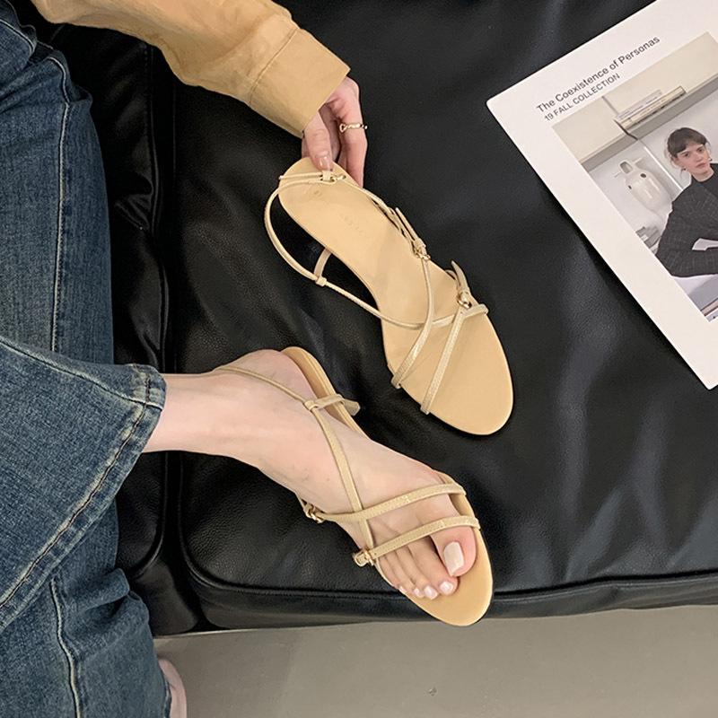 

Мягкие сандалии женские летние носить ин фея стиль бант с юбкой чувство дизайна ниша шпилька высокие каблуки 40 абрикосовый