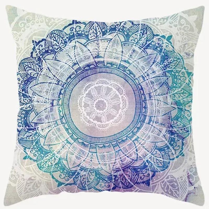 Home Decor Exotic Mandala & Mystic Eye Pattern Pillows Pattern Cushion Cover Suitable For Sofa Bedroom Car Pillow Cover