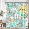 Nautical Cartoon Shower Curtain Tropical Fish Starfish Shell Seaweed Coral Underwater Bathroom Decoration Polyester Bath Curtain